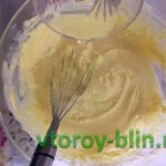 Блинный торт с бананом и черничкой